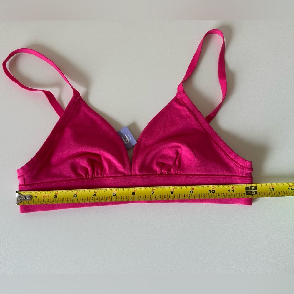 NWT- Florence by Mills Softie Cotton Triangle Bralette – Fuchsia Purple – XS - Picture 8 of 9